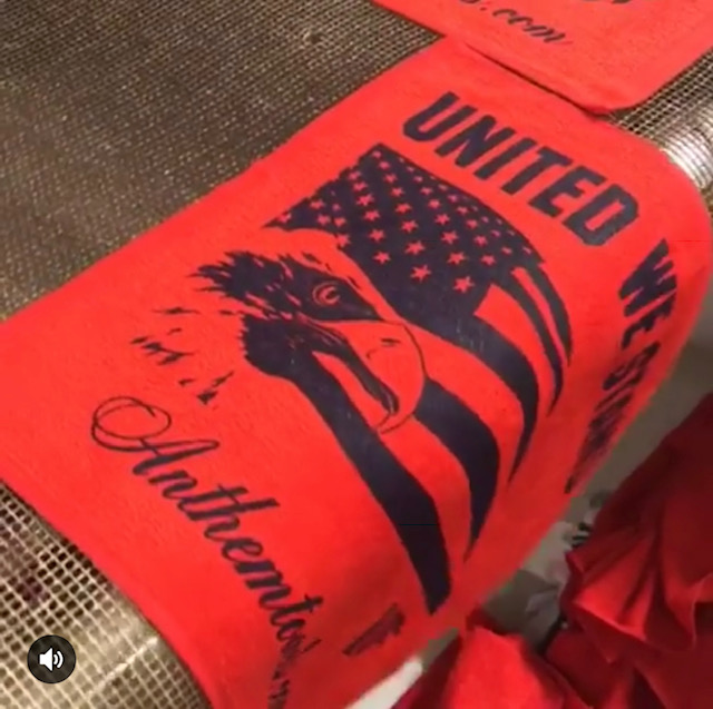 Custom rally towels made in the united states