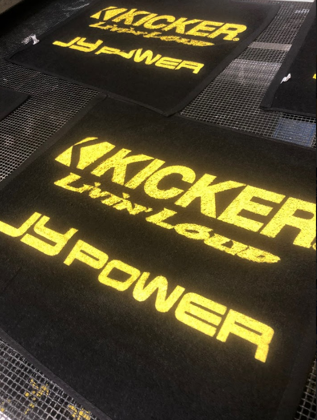 Custom Rally Towels for Kicker Audio